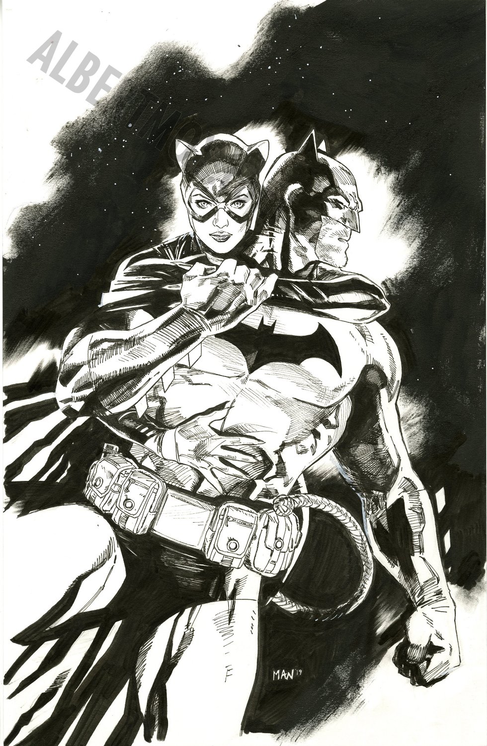 Batman x Catwoman sketch by me  rcomicbooks