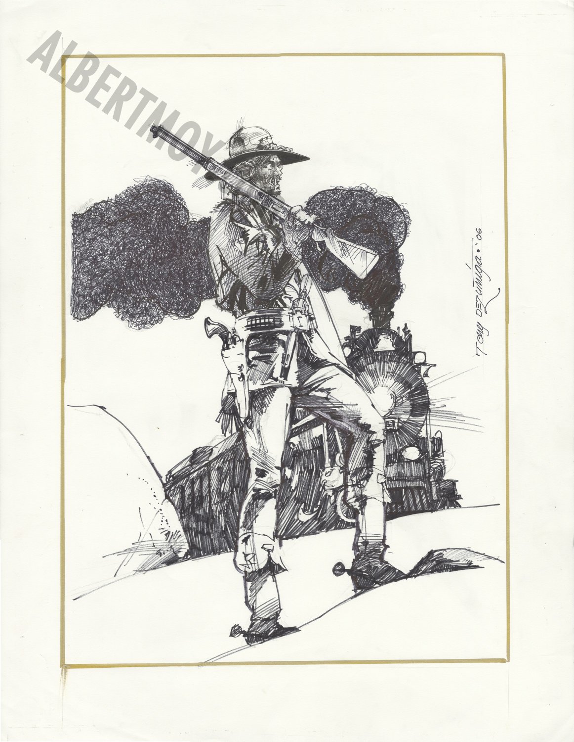 Albert Moy : Original Comic Art - Jonah Hex by Tony DeZuniga