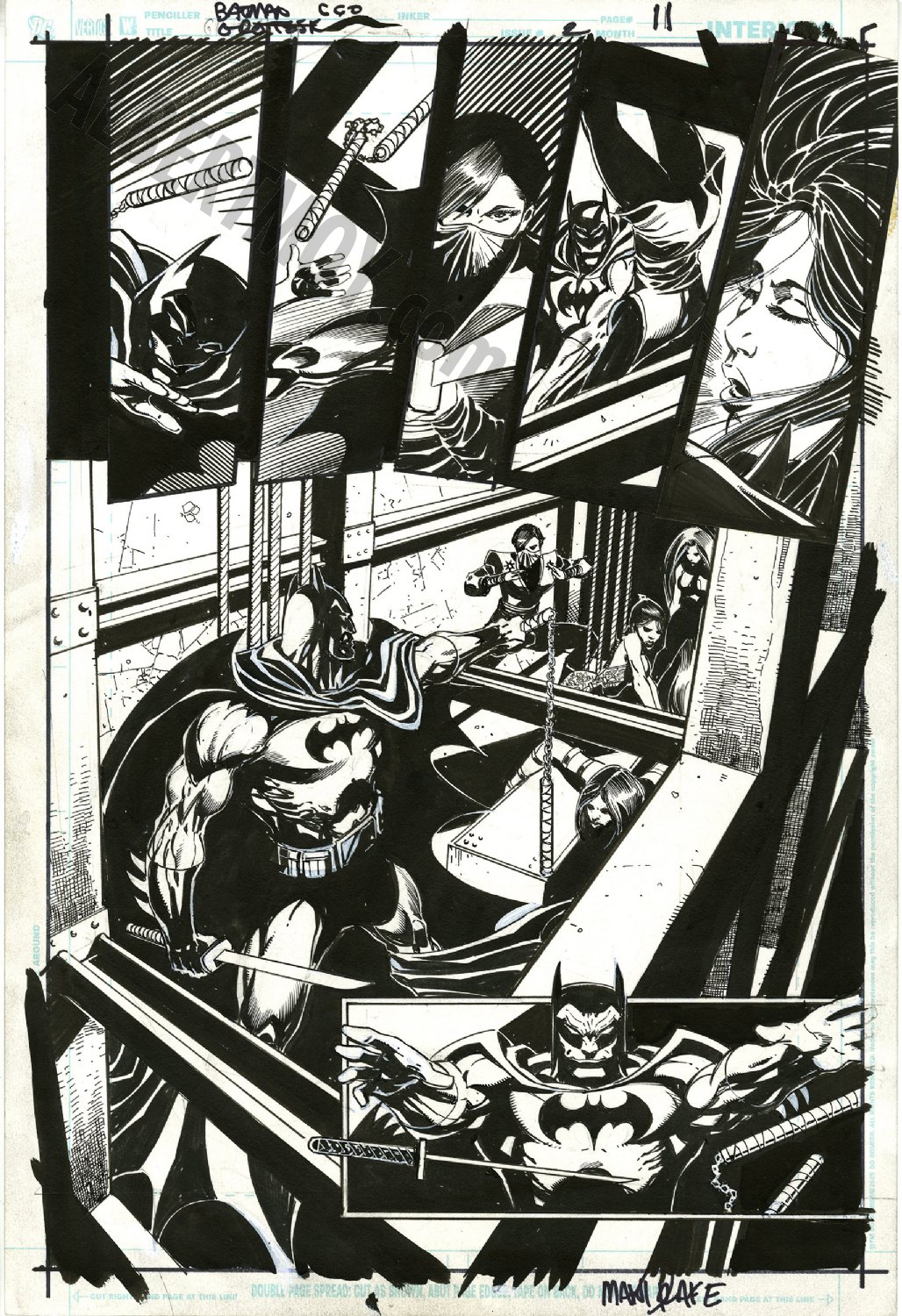 Albert Moy : Original Comic Art - Batman by Tom Mandrake