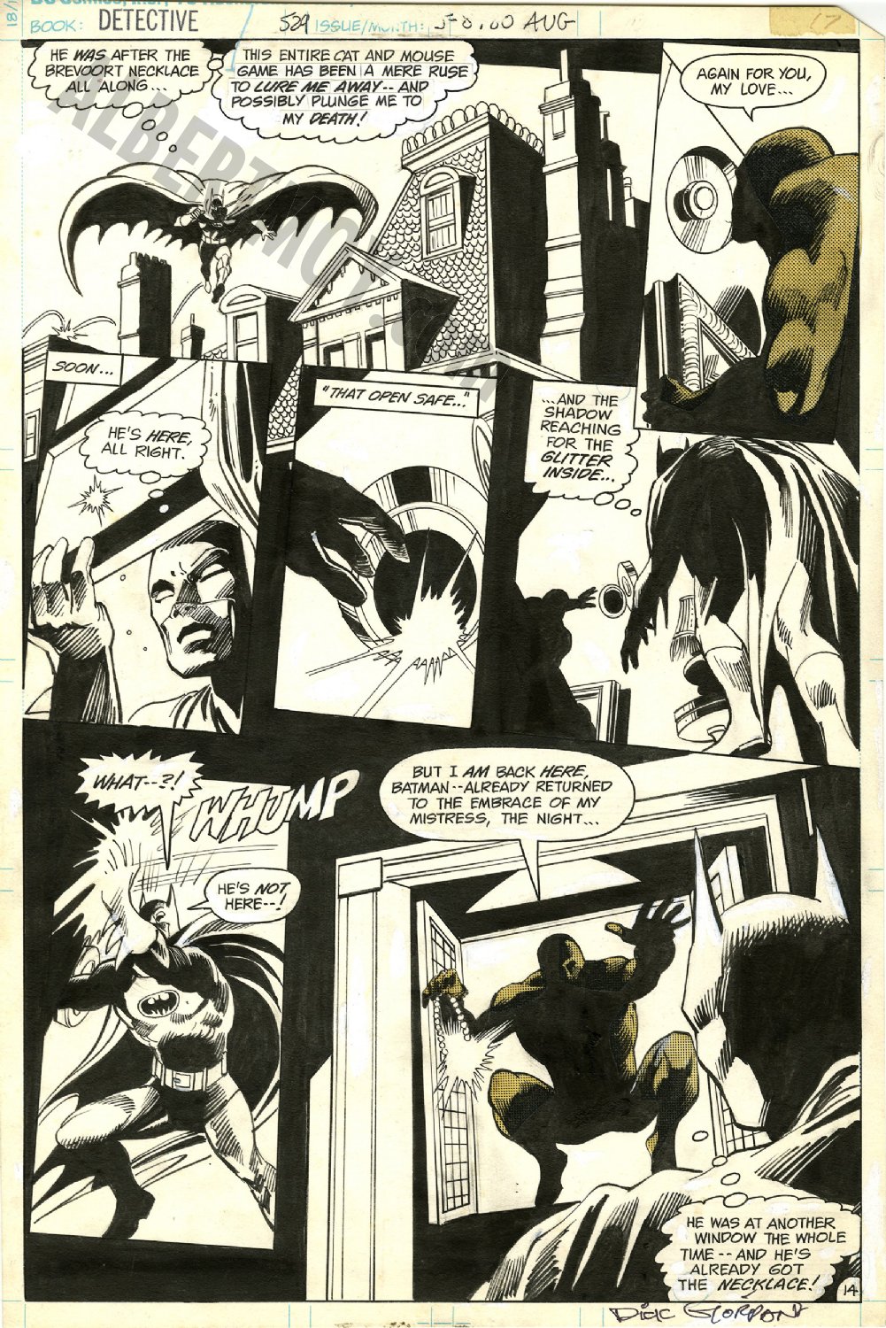 Albert Moy : Original Comic Art - Detective by Gene Colan