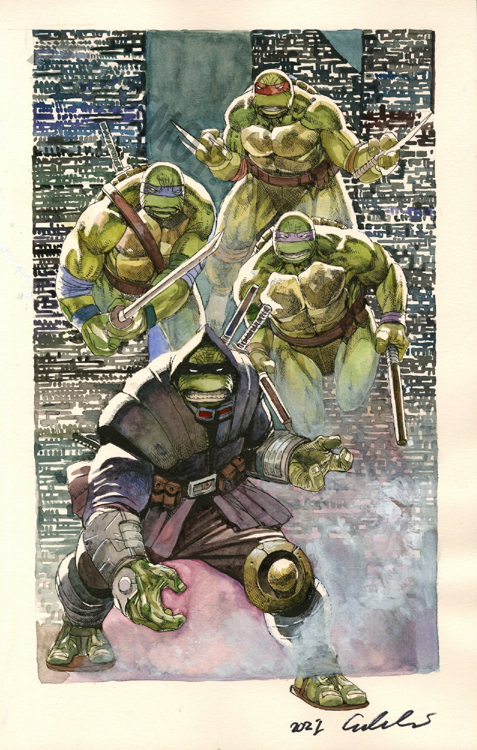 Albert Moy : Original Comic Art - Last Ronin and the Ghost Brothers by ...