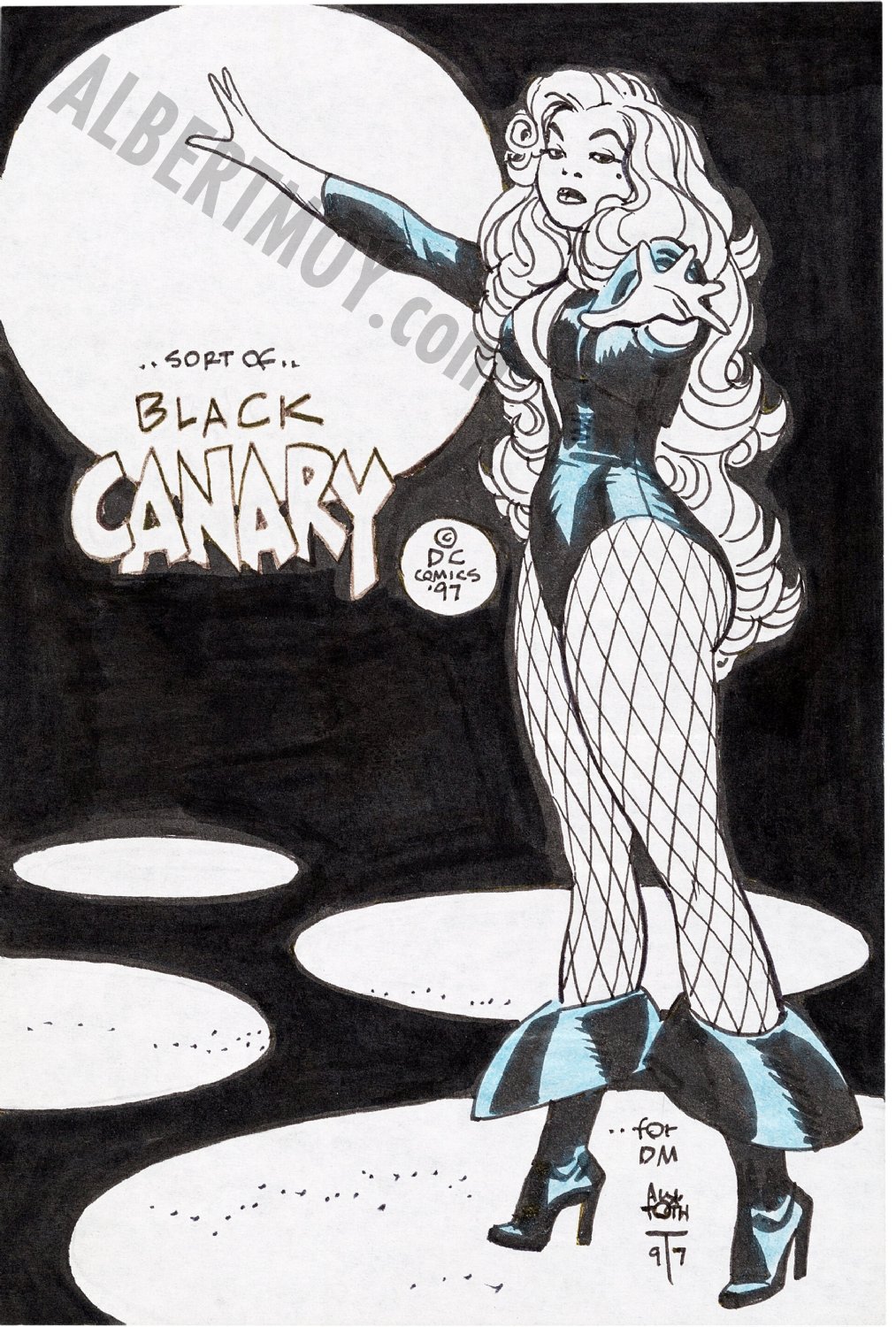 Patronise liste melodramatiske Albert Moy : Original Comic Art - Black Canary by Alex Toth