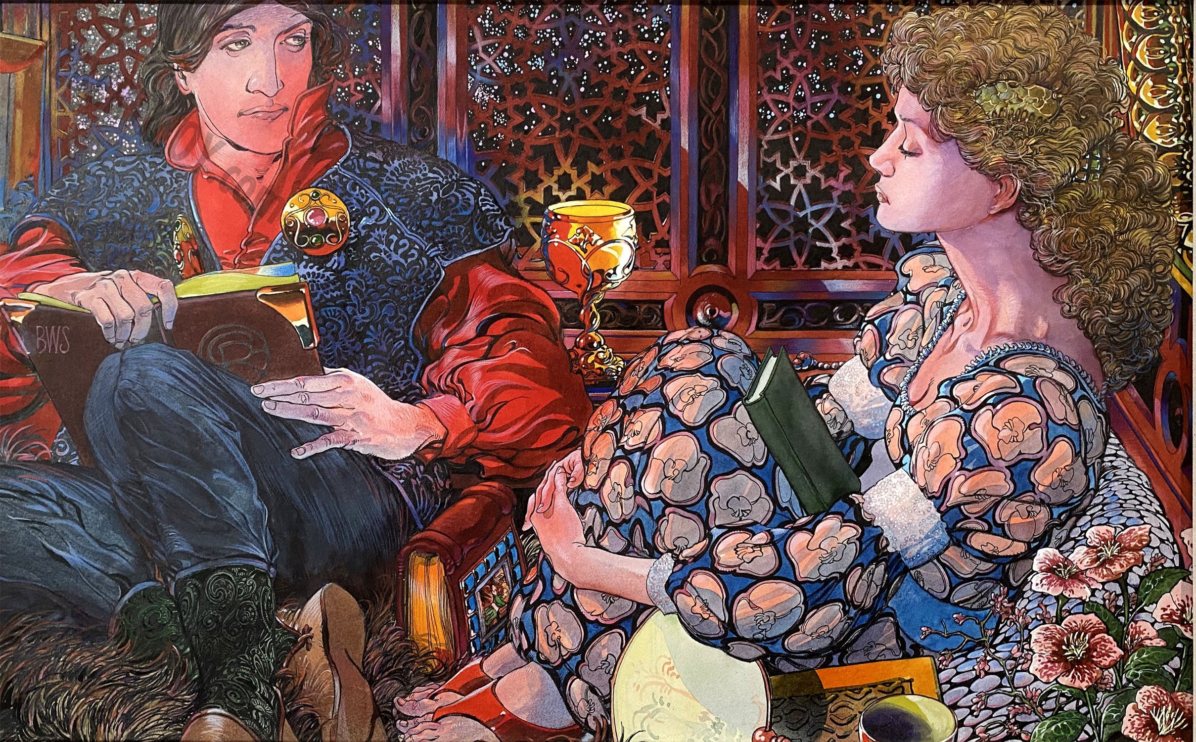 Albert Moy : Original Comic Art - Opus- Poetry by Barry Windsor Smith