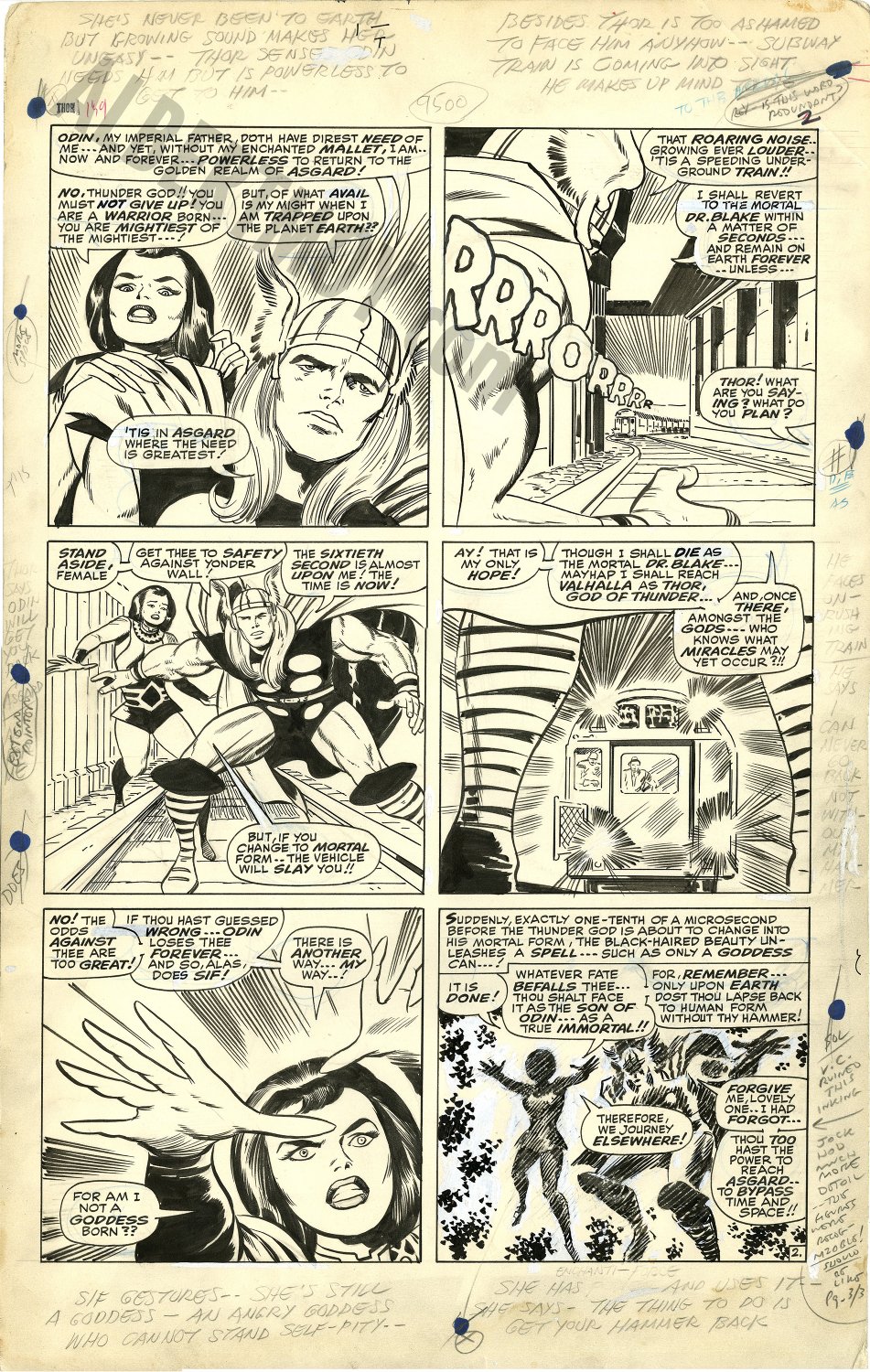 Albert Moy : Original Comic Art - Thor by Jack Kirby