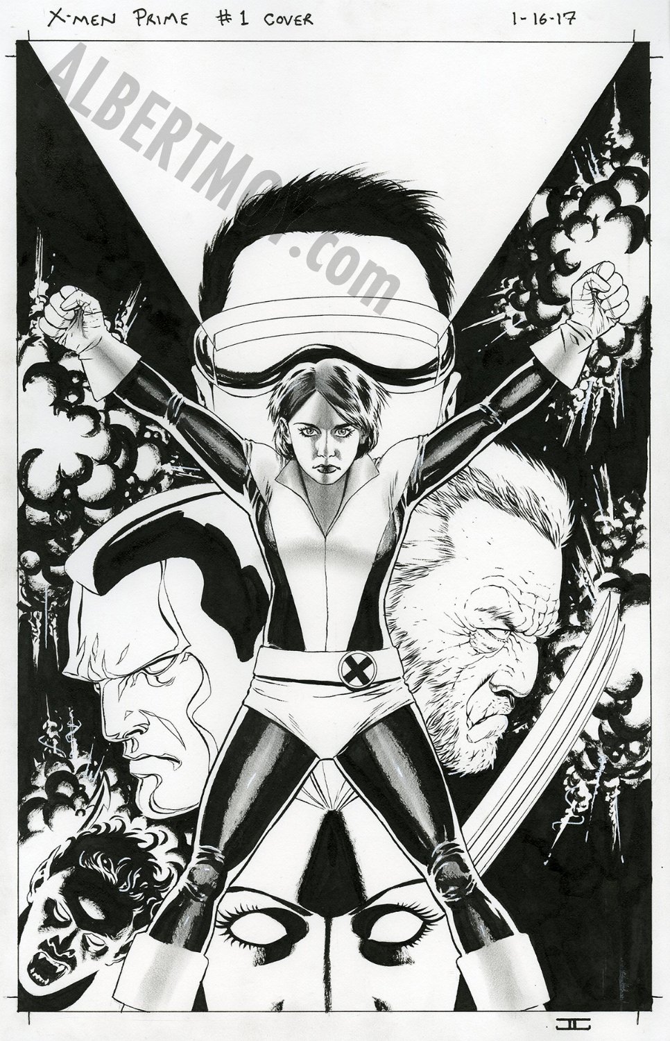 Albert Moy : Original Comic Art - X-Men Prime by John Cassaday