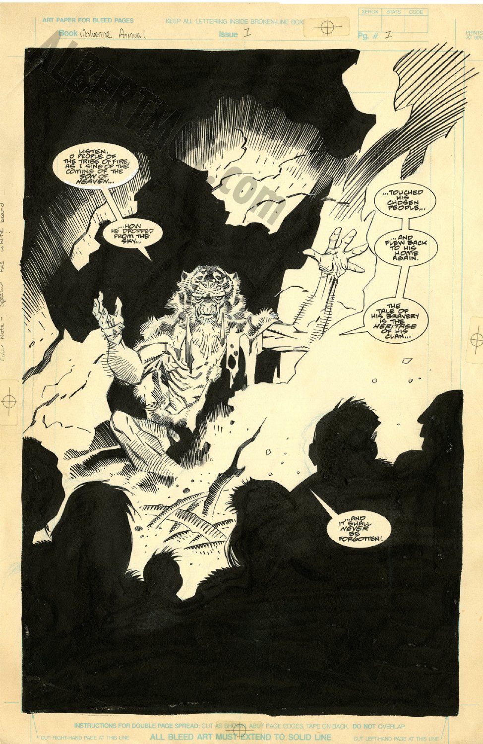 Albert Moy : Original Comic Art - Wolverine: The Jungle Adventure by ...