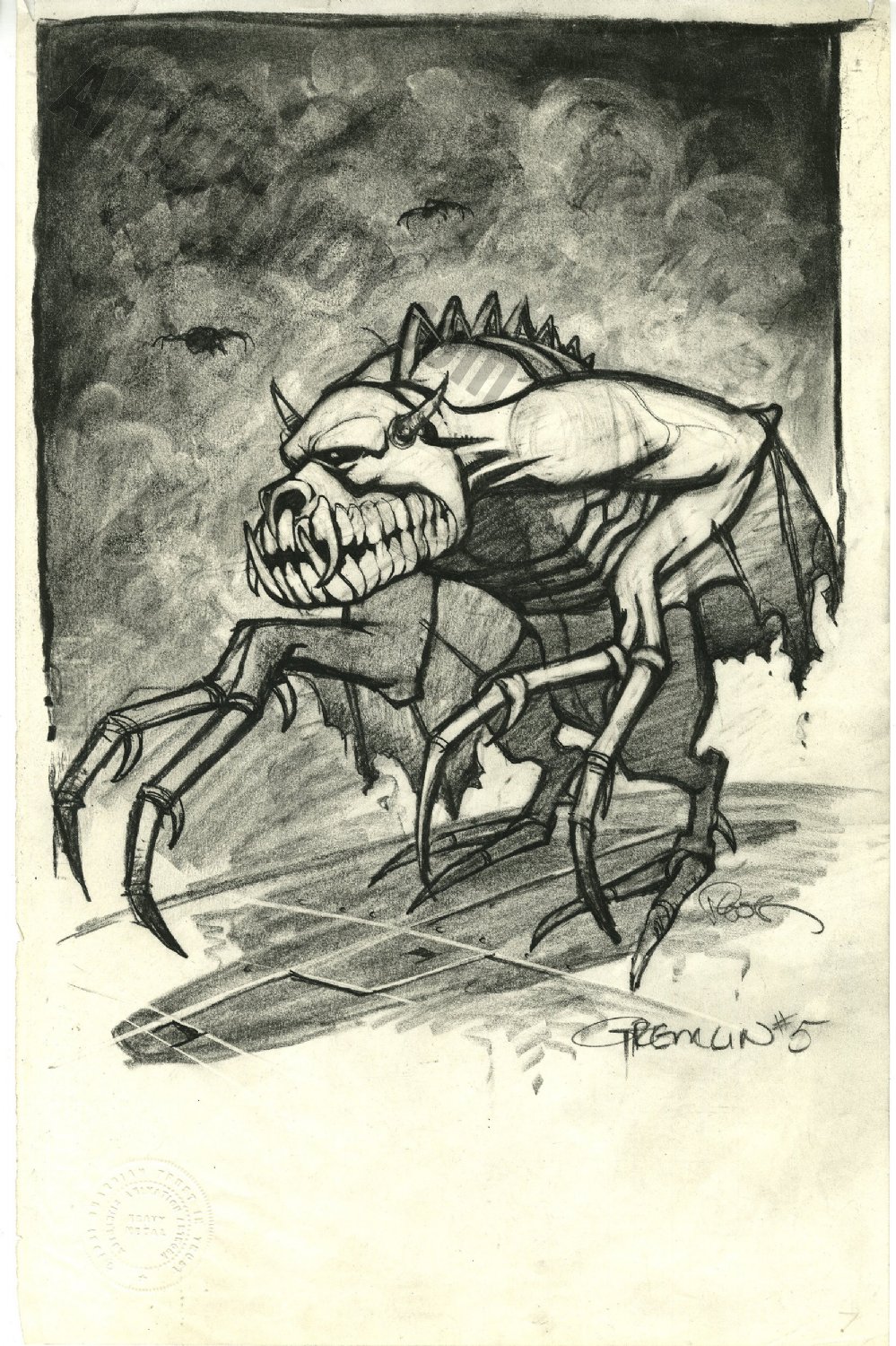 Albert Moy : Original Comic Art - Gremlin for Heavy Metal by Mike Ploog