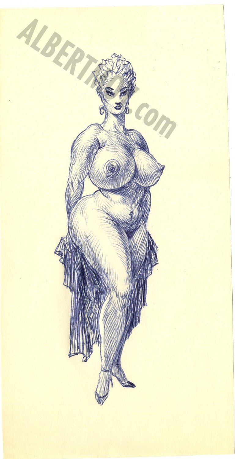 Albert Moy : Original Comic Art - Nude woman by Roy Krenkel