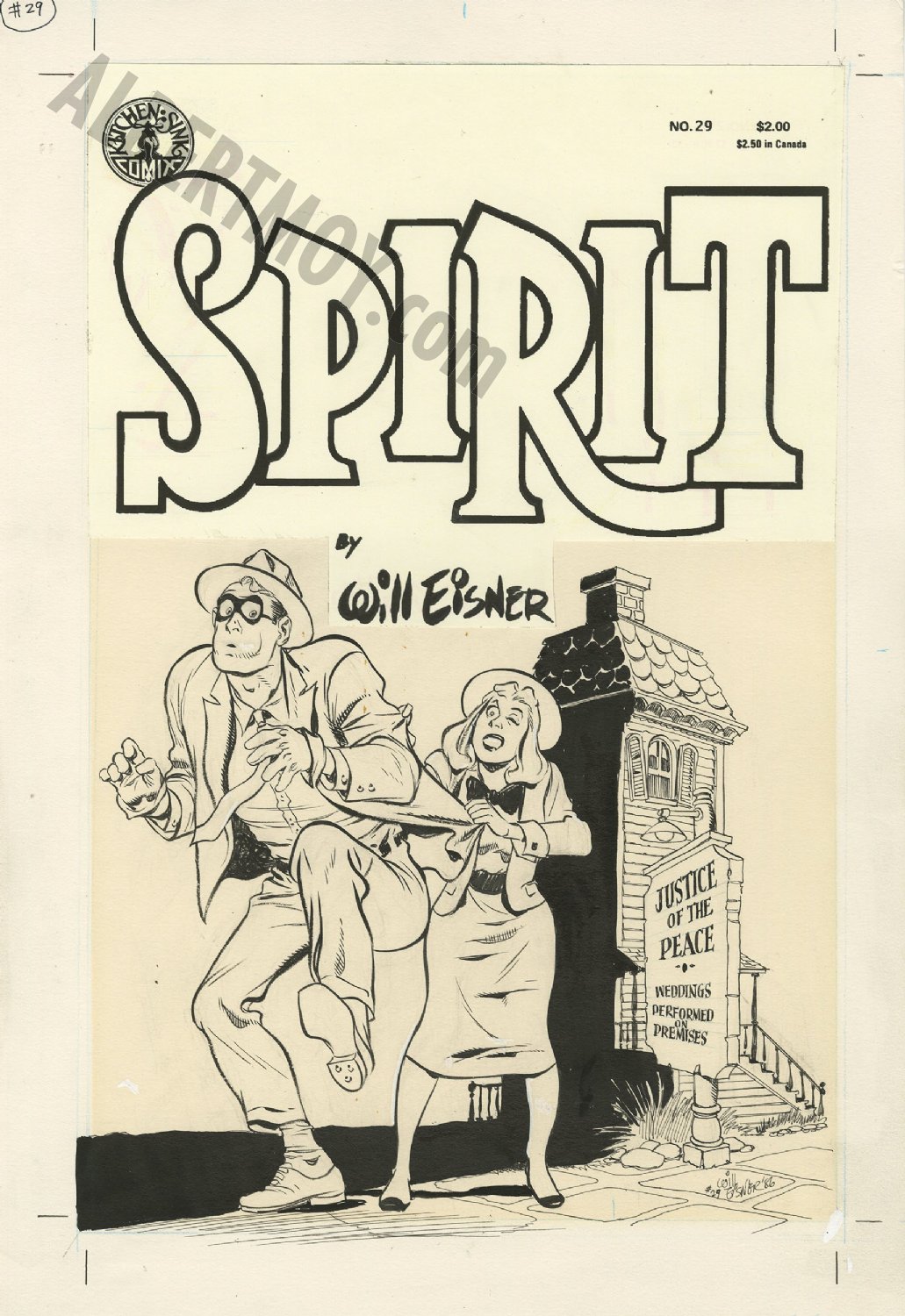 Albert Moy : Original Comic Art - Spirit by Mark Texeira