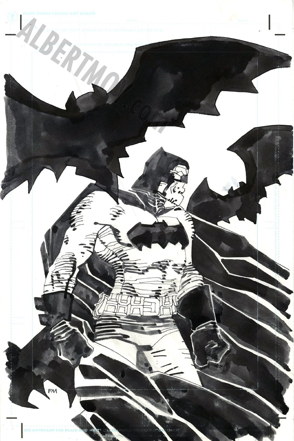 Albert Moy : Original Comic Art - Batman by Frank Miller