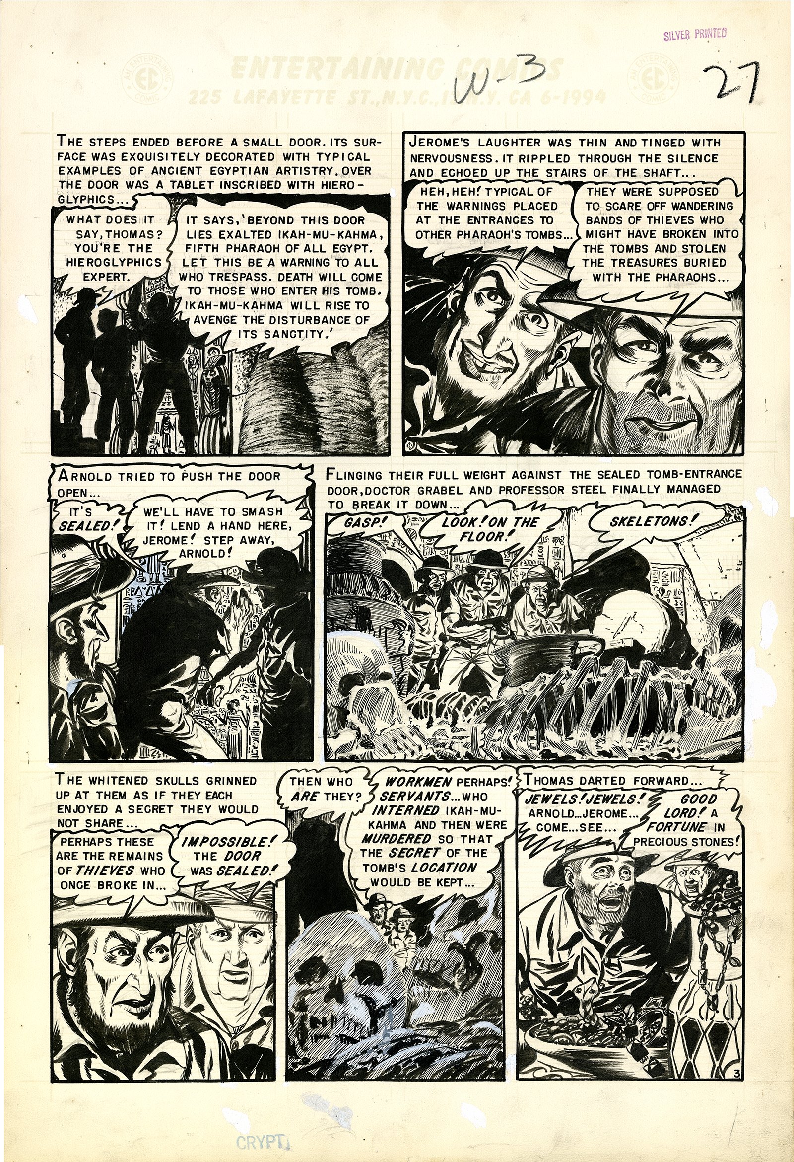 Albert Moy : Original Comic Art - Tales From The Crypt By Graham Ingels