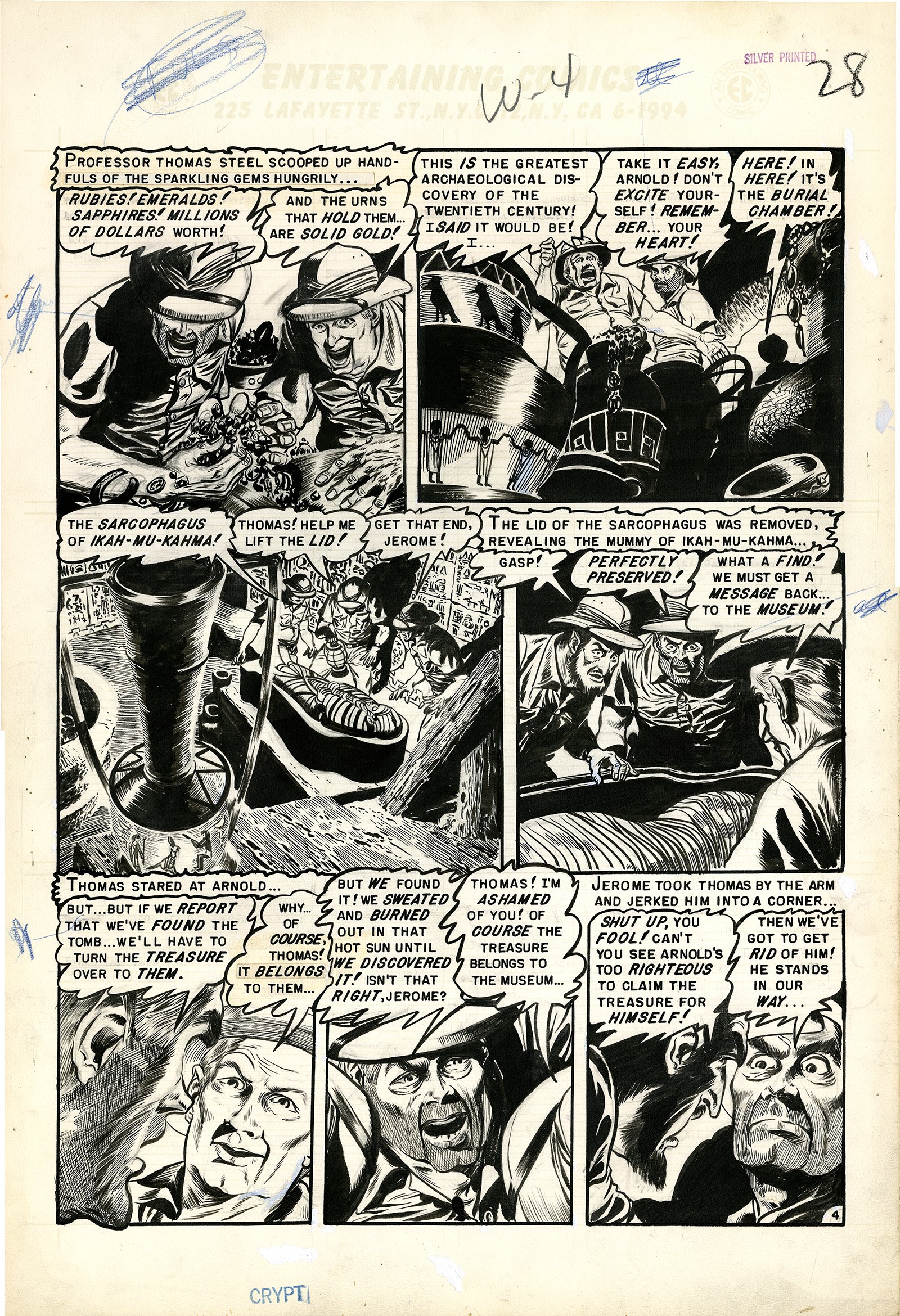 Albert Moy : Original Comic Art - Tales from the Crypt by Graham Ingels