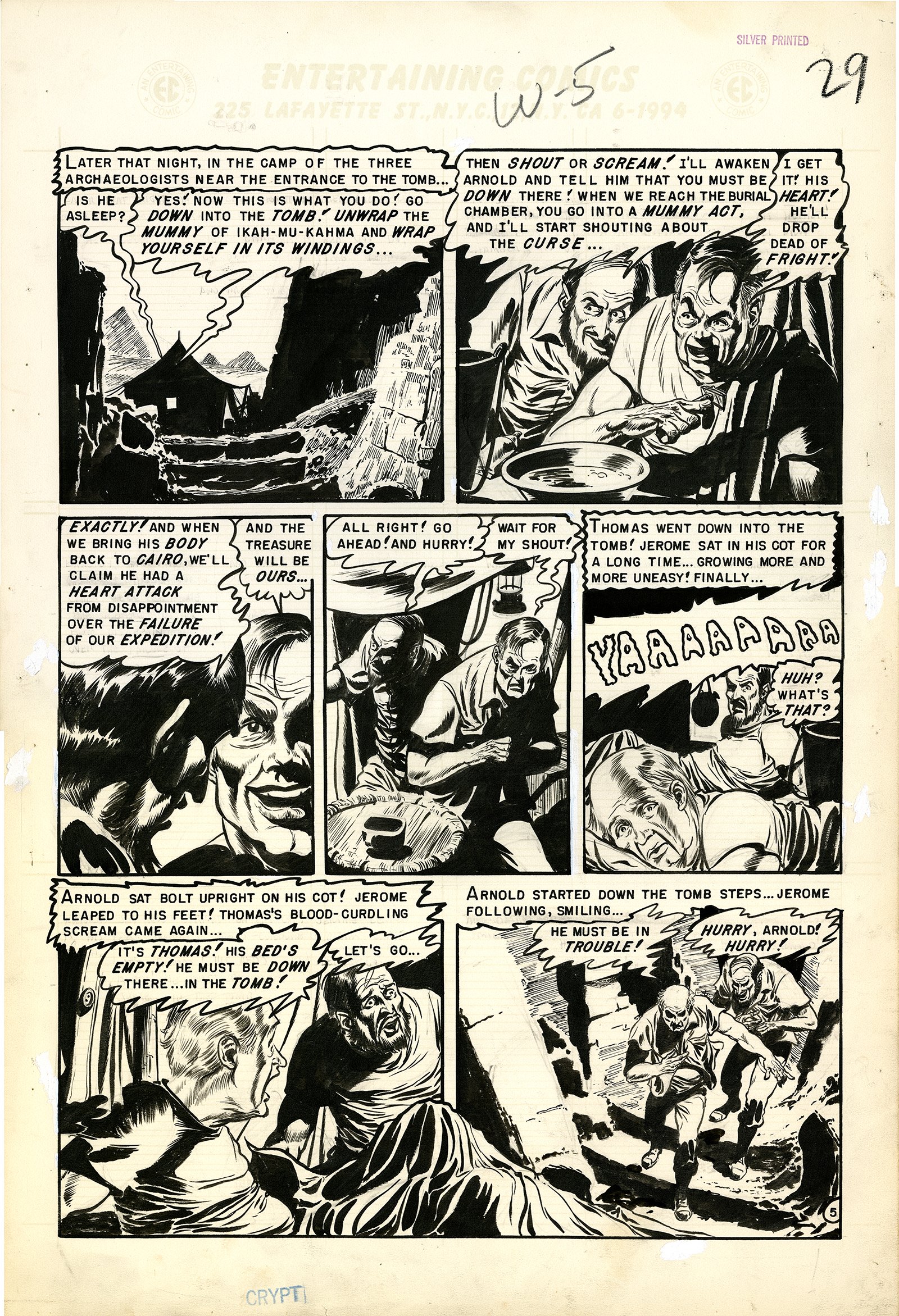 Albert Moy : Original Comic Art - Tales from the Crypt by Graham Ingels