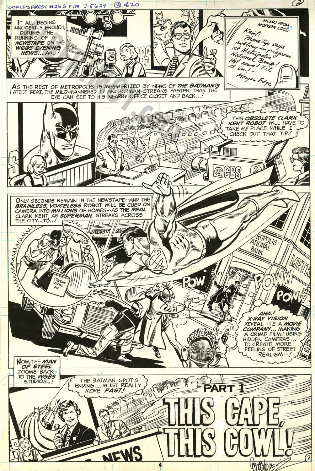 Albert Moy : Original Comic Art - World Finest by Jose Garcia Lopez