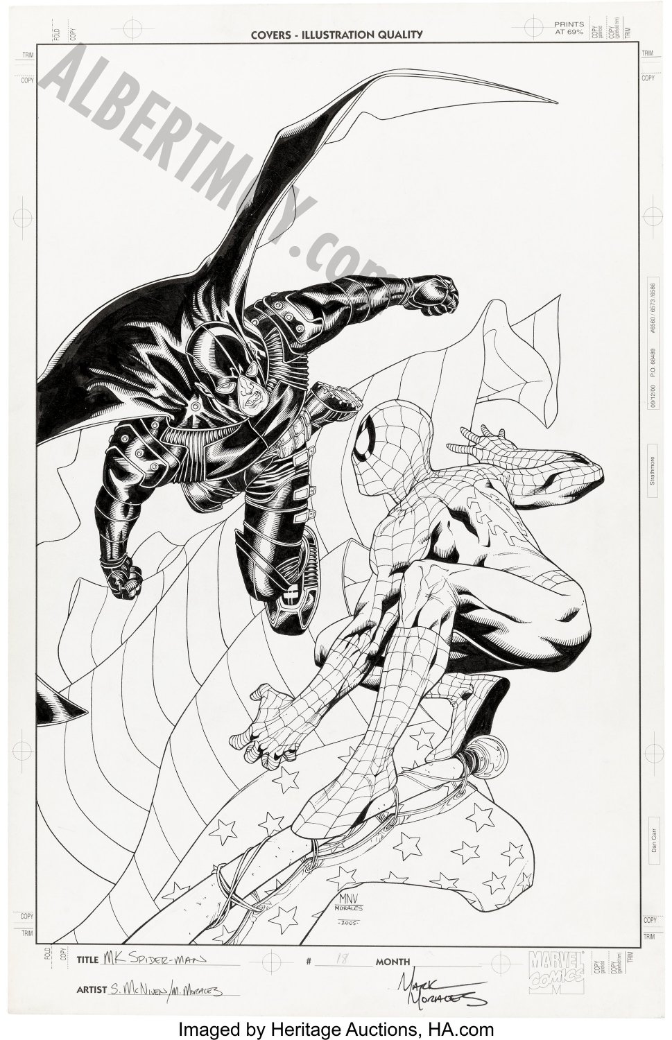 Albert Moy : Original Comic Art - Marvel Knights by Steve McNiven