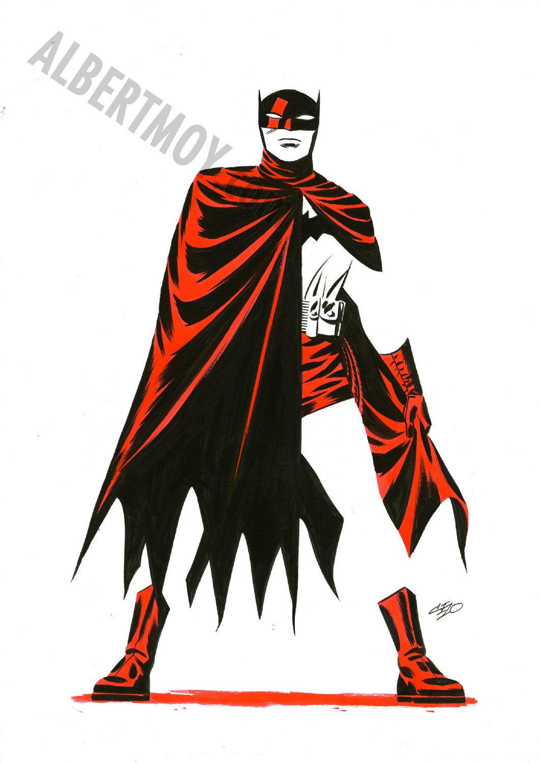 Albert Moy : Original Comic Art - Batman by Steve Rude