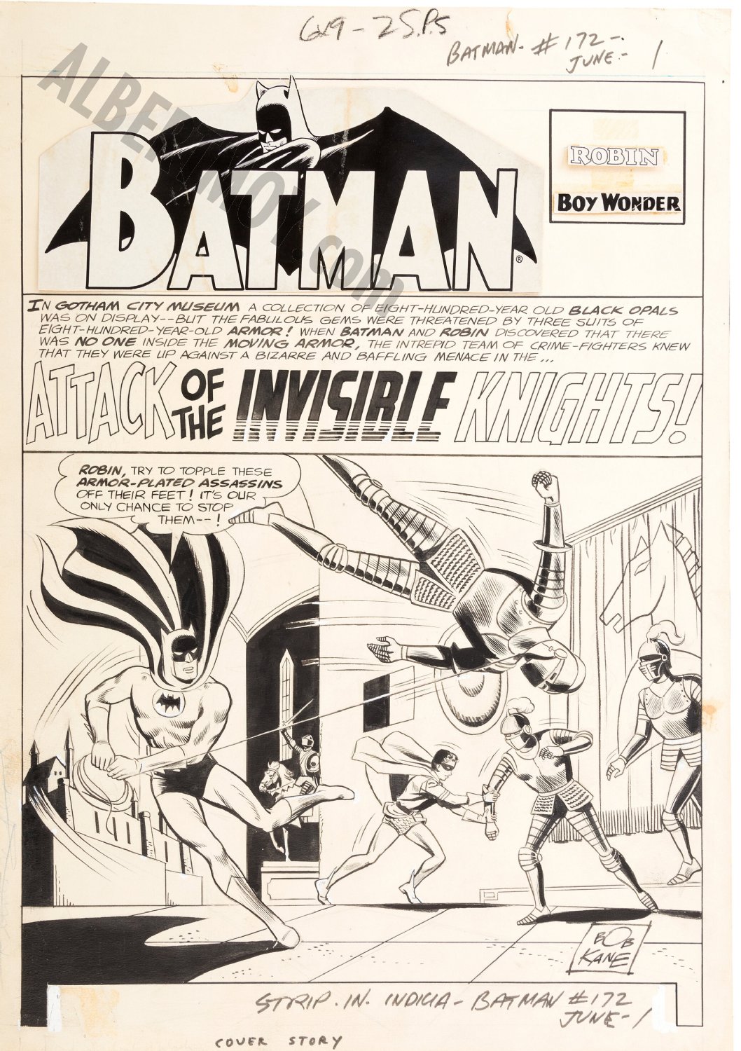 Albert Moy : Original Comic Art - Batman by Shelly Moldoff