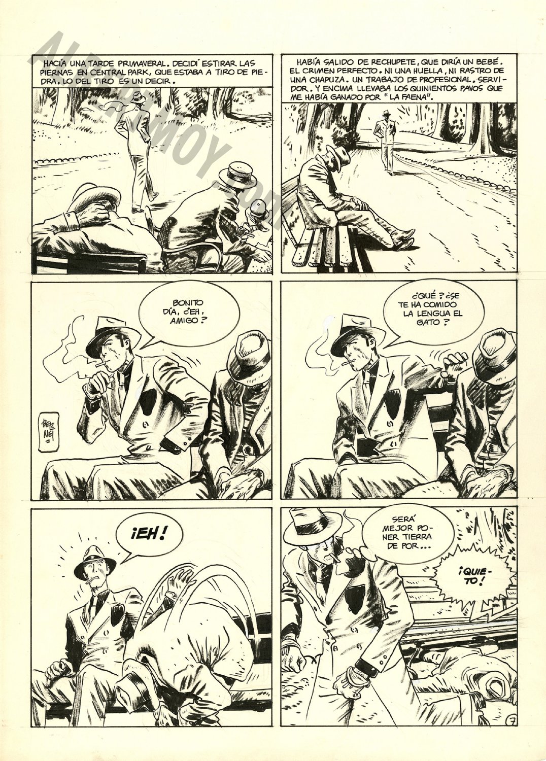 Albert Moy : Original Comic Art - Torpedo by John Paul Leon