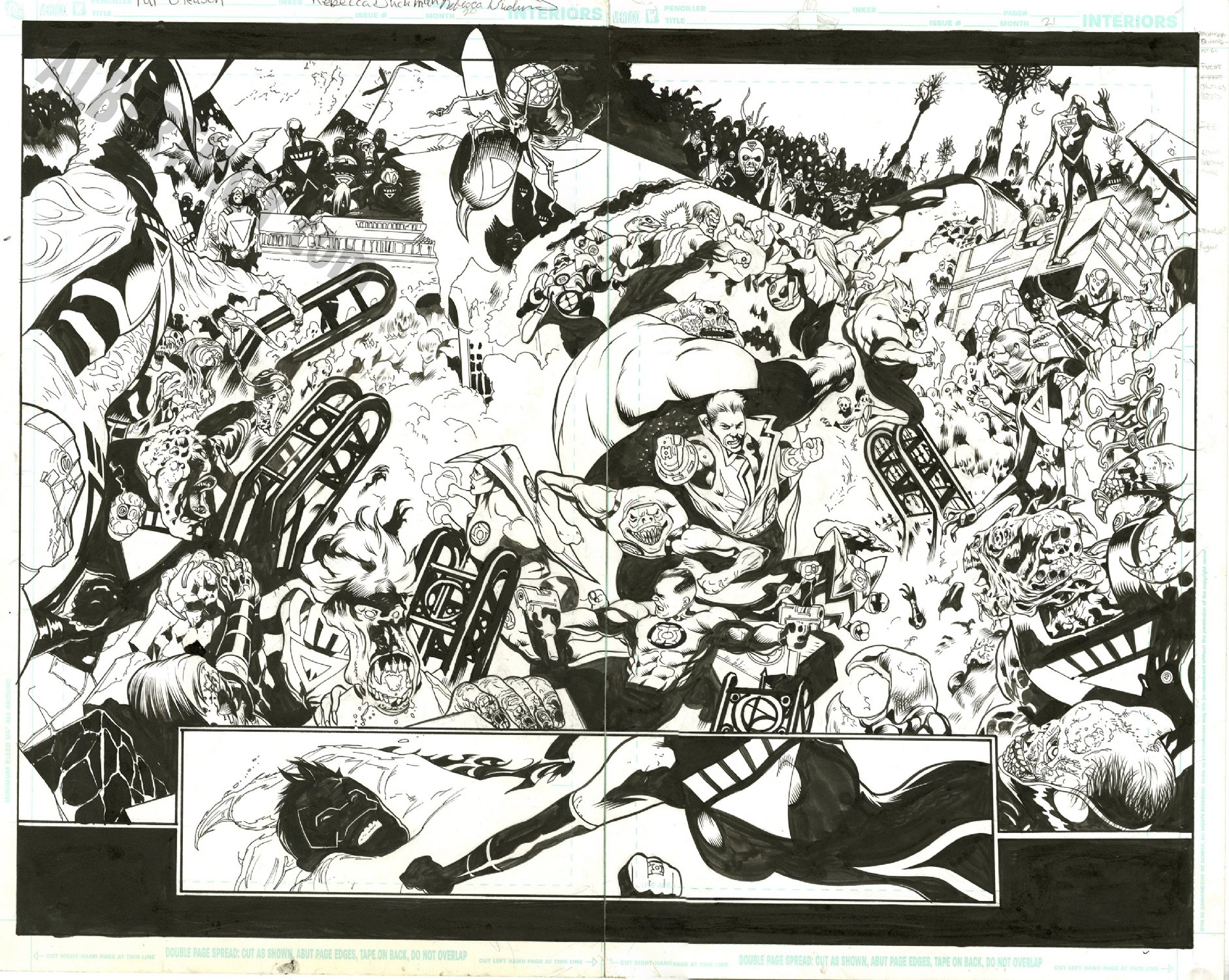 Albert Moy : Original Comic Art - 3- Green Lantern Corp: Blackest Night ...