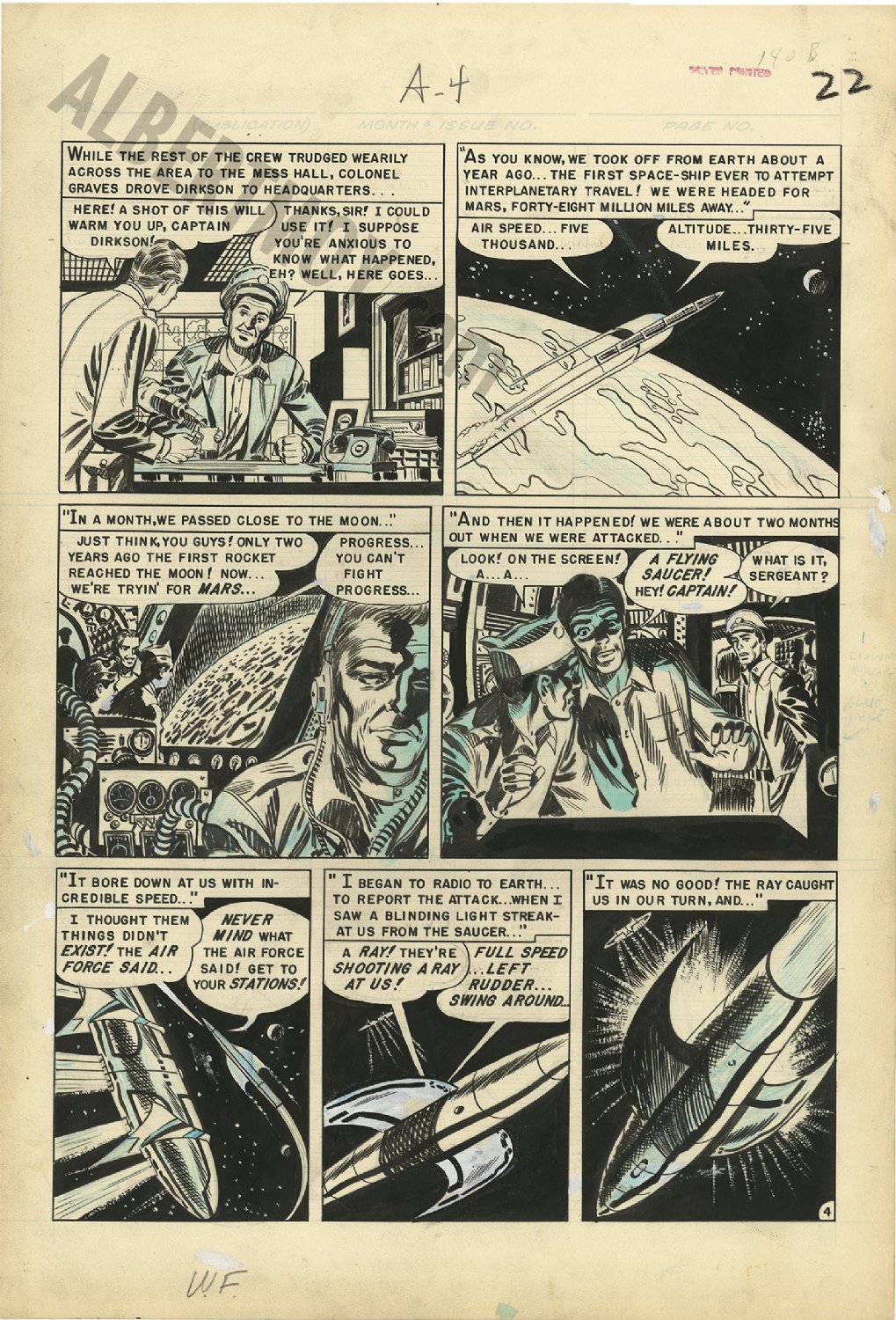 Albert Moy : Original Comic Art - Weird Fantasy by George Roussos